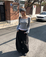 マコカラーレイヤード長袖Tシャツ