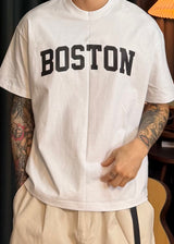 Cropped Boston Short-Sleeve T 4COLOR