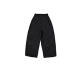 ライト ピンタック ナイロン ワイド バンディングパンツ