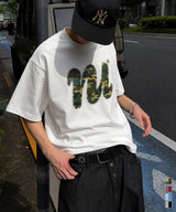 Nu ハーフトーンシンボルオーバーフィットTシャツ - 4COLOR