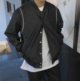 Denim Line Stadium Jacket (2color)