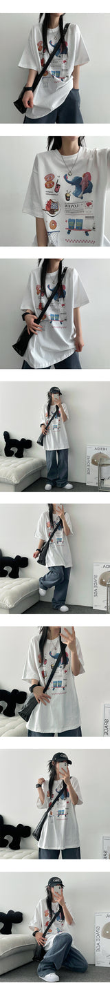 Tiluグラフィック半袖Tシャツ