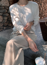 Rear Cooling Linen Round Knit / 4 colors