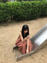 ヒヨコチェックワンピース