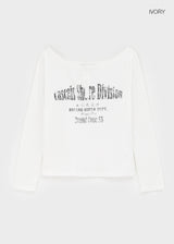 [MADE] ケンデルヘンリーネックオフショルダーロングスリーブTシャツ