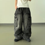 Den Strap Wide Cargo Denim