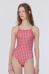 [Gingham Cottage_red] ワンピース スイムウェア