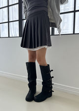 レイヤープリーツスカート