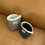 classic pouch_corduroy leopard beige