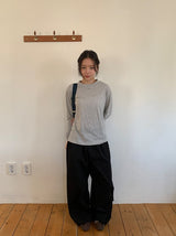Bokan Stripe Round Long Sleeve Tee