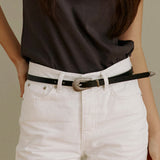 BL017 Setup Western Unisex Leather Belt 15 mm (2 Colors)