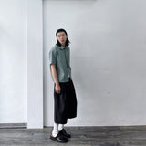 Matte Black Silhouette Shorts