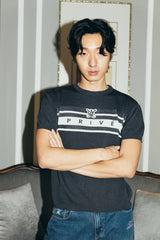 DVRK プリヴェバーロゴボクシーニッティドTシャツ - GREY