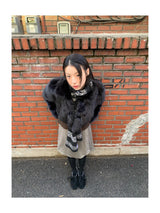 ブラックファークロップジャケット