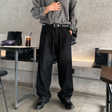 ピンタックロウペーパーワイドデニム