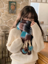 Winter Pompon Big Muffler (2color)