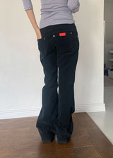 コーデュロイ バンディング ブーツカット パンツ