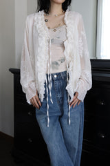 Pony Flower Frill Blouse