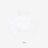 キュアードストリングホルターTシャツ