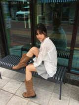 Tempting see-through overfit shirt (2color)