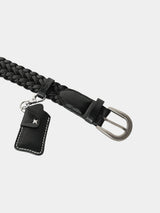 ASCLO Key Ring Weave Leather Belt (2color)