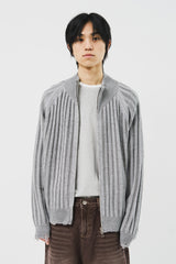 セップコントラストニットジップアップ (3color)