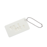 EEERRR number plate keychain (White)