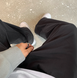  Wonderant Cotton Ton-Tuck Banding Wide Pants