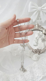 Baby Angel Layered Necklace - Silver ver.