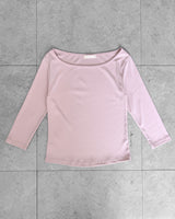 フォグボートネック 3/4スリーブTシャツ
