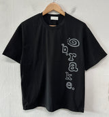 Roll Letter Tattoo Print One-Side T-Shirt 5color