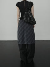Ar knot check skirt