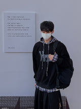Plaid Check Hooded Shirt (2 Colors)