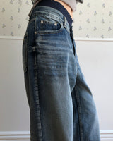 Rozea Double Pocket Wide Denim Pants