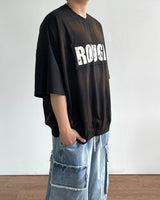 フォルディングプリントショートスリーブTシャツ