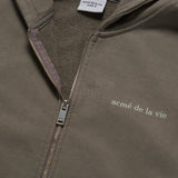 24FW BASIC BIO WASHING HOODIE ZIP UP COCOA