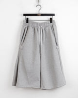 [UNISEX] カットサイドスナップカプリバミューダパンツ