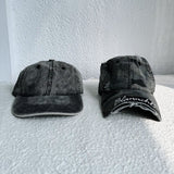 Charcoal Washed Retro Dad Cap