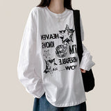 Odd Vintage Printed Boxy Long Sleeve Tee