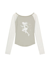 Star Reglan Long Sleeve / Off White
