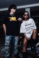 "CODE48 YW" Tシャツ | ブラック