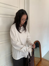 キュロポケットウォーマーオーバー長袖Tシャツ