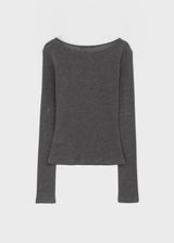 [MADE] テルナウールテンセルボートネックロングスリーブT (50% Tencel)