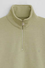 DIAGONAL LOGO HALF ZIP UP