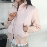 Olit Knitwear Color Two-Way Short Padded Jacket