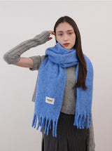 Wool candy muffler (casi blue)