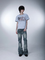 SEXXDEVIL "DESIRE" Flag Print T-shirt