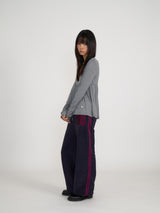 SILKY SCOOPNECK T (STRIPE GREY)