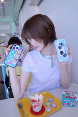 light blue Lucky Case & Panda Tok Set
