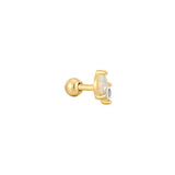 Opal Sparkle Barbell 925 Silver Single Piercing E047-07G